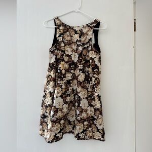 Abercrombie & Fitch Floral Women’s  Dress - Brown and Cream